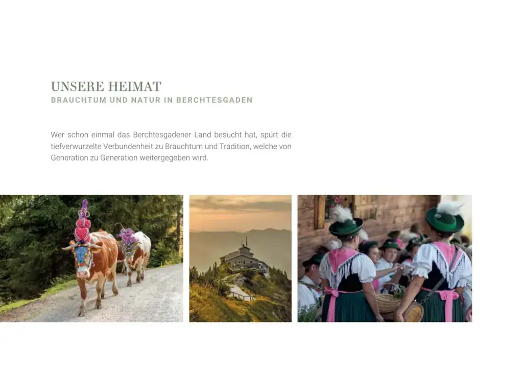 Hausprospekt Seite 14: Unsere Heimat – Brauchtum und Natur im Berchtesgadener Land