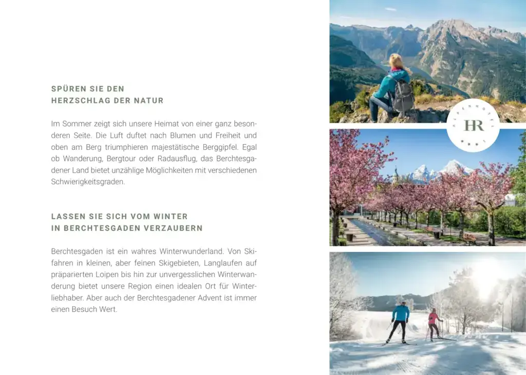 Hausprospekt Seite 15: Wandern im Sommer und Winterzauber im Berchtesgadener Land